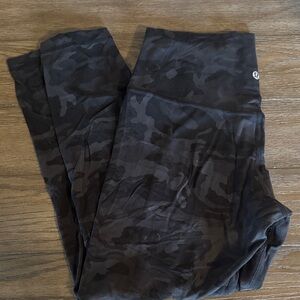 Women’s Align 25” Black Camouflage Leggings Lululemon